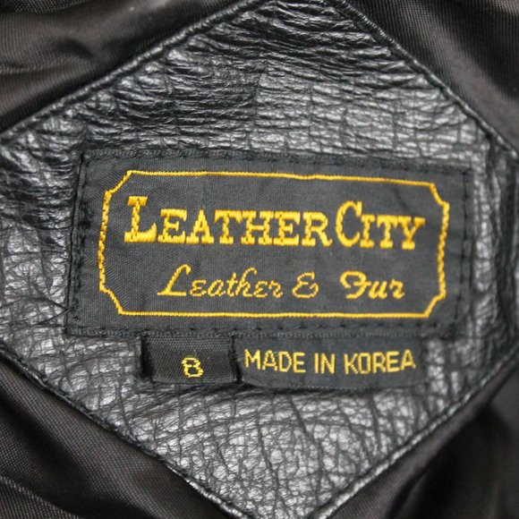 Vtg Genuine Leather Mot-Bomber Style Jacket 8 - Picture 4 of 10